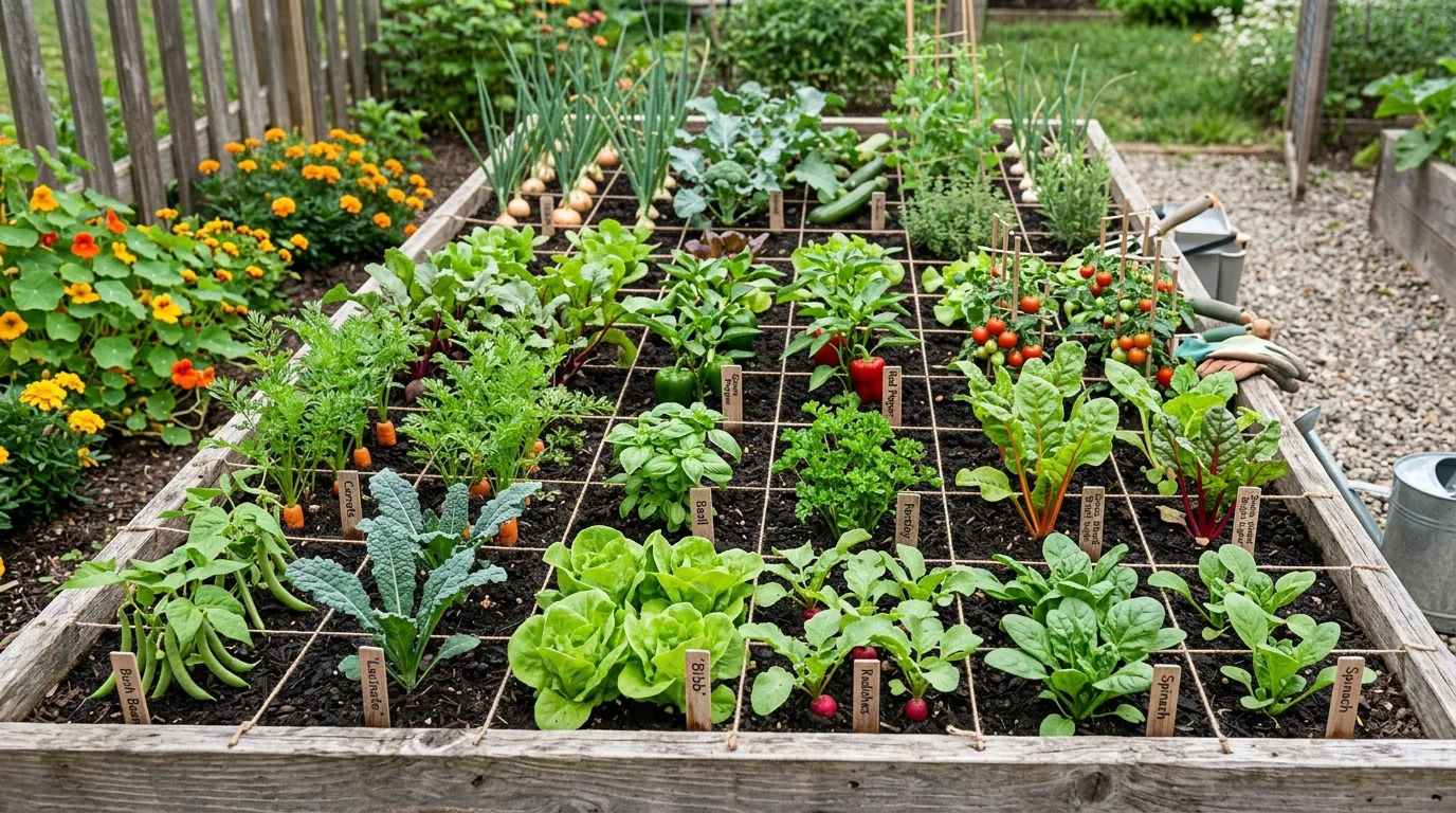 High-Yield Small Vegetable Setup